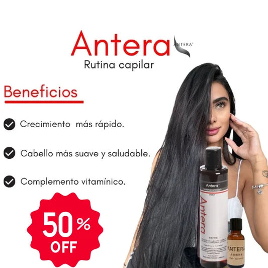 Combo Anticaída Antera: Shampoo + Tónico para fortalecer tu cabello desde la raíz